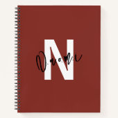 Girls’ Gift – Personalized Letter “N” Name Naomi  Notizblock (Vorderseite)