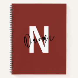 Girls’ Gift – Personalized Letter “N” Name Naomi  Notizblock