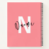 Girls’ Gift – Personalized N Letter Name Naomi Notizblock (Rückseite)