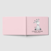 Girls Giraffe Baby Showbook Gästebuch (Voll)