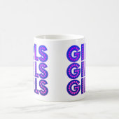 Girls Girls Grafik Kaffeetasse (Mittel)