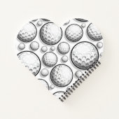 Girls Go Golfing Notizblock (Rückseite)