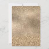 Girl's Gold Fairy Geburtstagsparty Einladung (Rückseite)