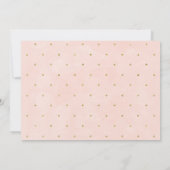 Girls Gold Safari Animals Kinderdusche Einladung (Rückseite)