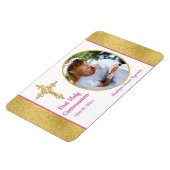 Girls Gold White Pink Foto Magnet (Linke Seite)