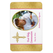 Girls Gold White Pink Foto Magnet (Vertikal)