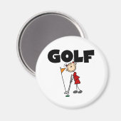 Girls GOLF Magnet (Vorderseite/Rückseite)