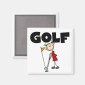 Girls GOLF Magnet (Vorderseite/Rückseite)