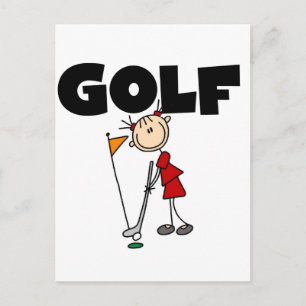Girls GOLF T-Shirts und Geschenke Postkarte
