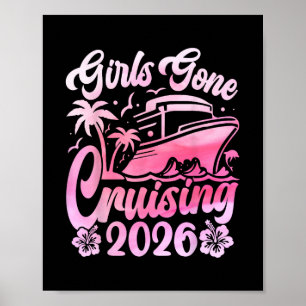 Girls Gone Cruising 2026 Frauen Kreuzfahrt Urlaub  Poster