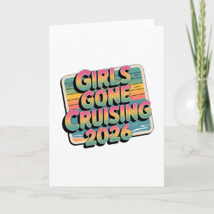 Girls Gone Cruising 2026 Postkarten-Kreuzfahrt Url Karte