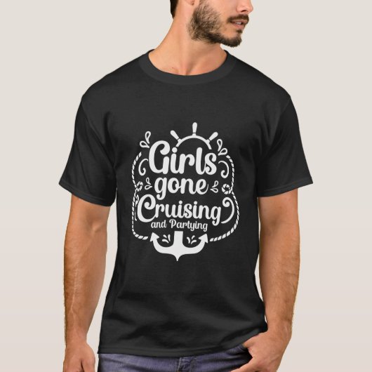 Girls Gone Cruising and Partying Cruise Squad 2024 T-Shirt (Vorderseite)