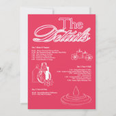 Girls Gone Mild Bachelorette Party Einladung (Rückseite)