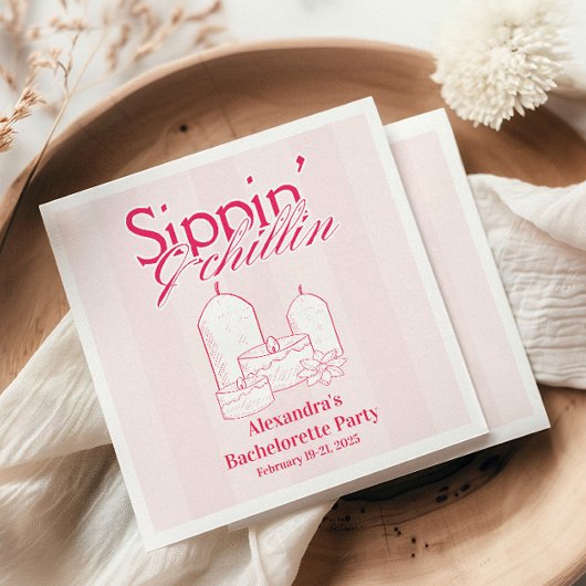 Girls Gone Mild Bachelorette Party Serviette