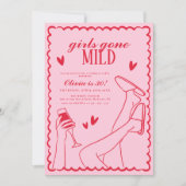 Girls Gone Mild Birthday Party Einladung (Vorderseite)
