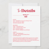 Girls Gone Mild Classic Bachelorette Beach Weekend Einladung (Rückseite)