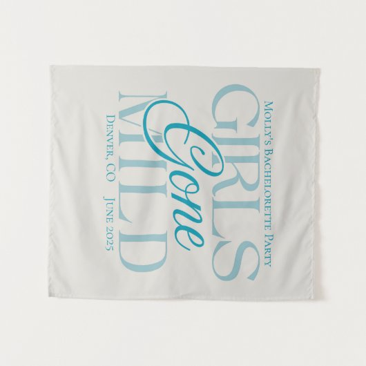 Girls Gone Mild - Custom Bachelorette Design Tapes Wandteppich (Vorderseite (Horizontal))