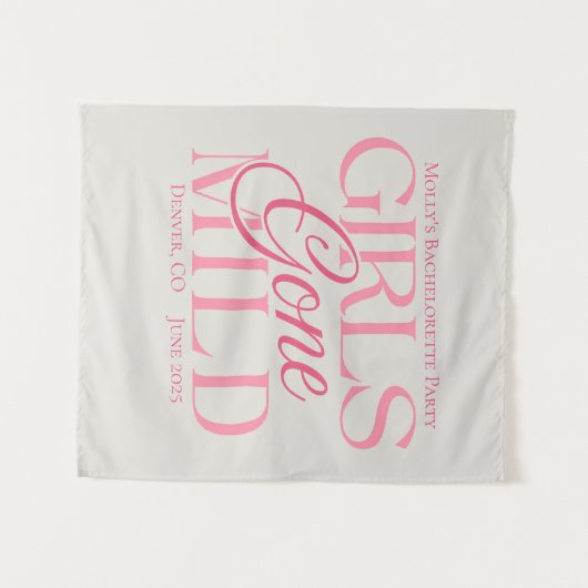 Girls Gone Mild - Custom Bachelorette Design Wandteppich (Vorderseite (Horizontal))