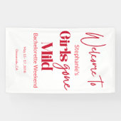 Girls Gone Mild Elegant Bachelorette Beach Weekend Banner (Horizontal)