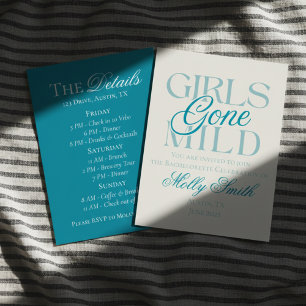 Girls Gone Mild - Funny Chill Bachelorette Design Einladung