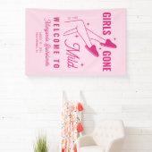 Girls Gone Mild Hand Drawn Bachelorette Willkommen Banner (InSitu)