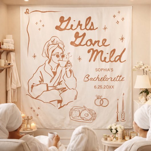 Girls Gone Mild Junggeselinnen-Abschied Tapestry B Wandteppich