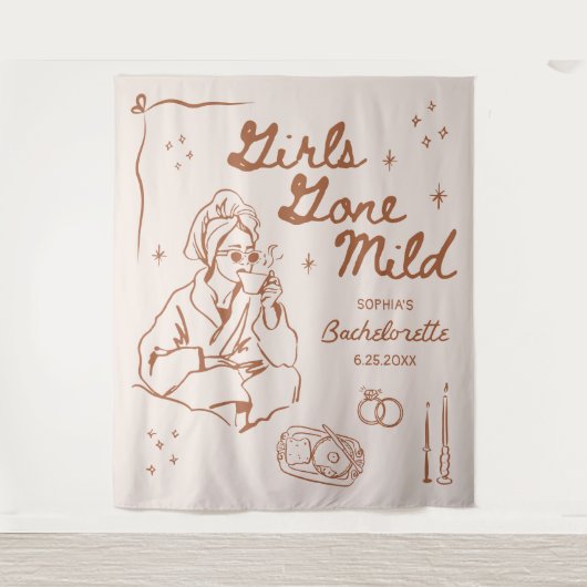 Girls Gone Mild Junggeselinnen-Abschied Tapestry B Wandteppich (Vorderseite)