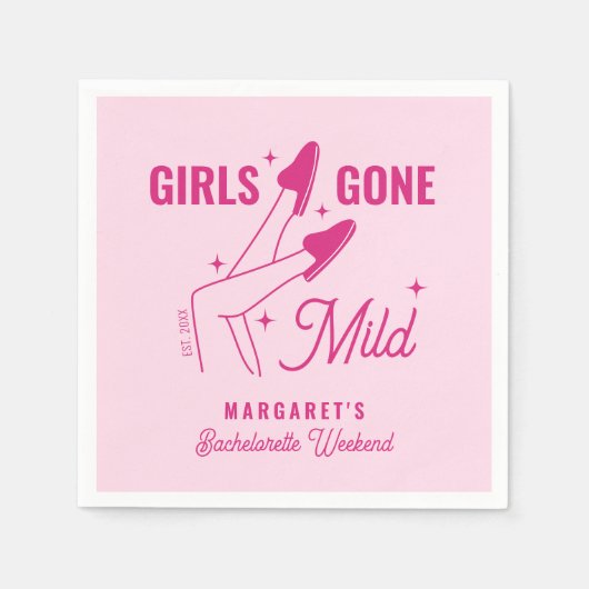 Girls Gone Mild Pink Trendy Wellness-Center Bachel Serviette (Vorderseite)