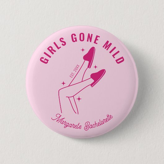 Girls Gone Mild Pink Wellness-Center Bachelorette Button (Vorderseite)
