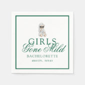 Girls Gone Mild Spa Bear Bachelorette Serviette (Vorderseite)