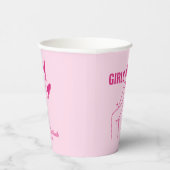 Girls Gone Milde Pink Sleepover Bachelorette Pappbecher (Rechts)