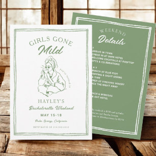 Girls Gone Milde Wellness-Center Junggeselinnen-Ab Einladung
