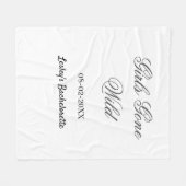 Girls Gone wild Bachelorette party name date bride Fleecedecke (Vorderseite (Horizontal))