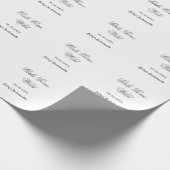 Girls Gone wild Bachelorette party name date bride Geschenkpapier (Ecke)