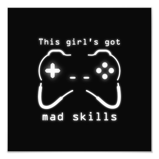 Girls Got Skills Video Game Controller Foto (Vorne)