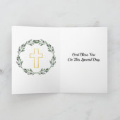 Girls Grandtochter-Bestätigungskarte Feiertagskarte (Innenseite)