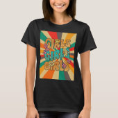 Girls Groovy 70er Jahre Vintager Retro-T - Shirt (Vorderseite)