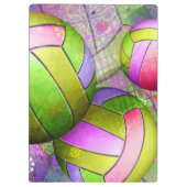 Girls Grunge Volleyball Klemmbrett (Rückseite)