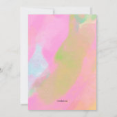 Girl's Guitar Birthday Party Einladung (Rückseite)