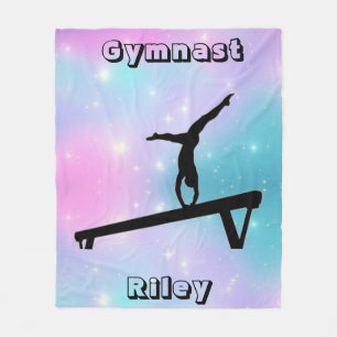 Girls Gymnast Gymnastik Balance Beam Fleecedecke