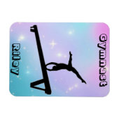 Girls Gymnast Gymnastik Balance Beam Magnet (Horizontal)