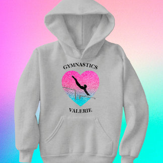 Girls Gymnastics Bars Hoodie