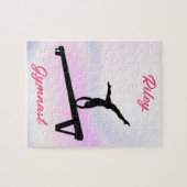 Girls Gymnastics Beam Soft Pastell Puzzle (Horizontal)