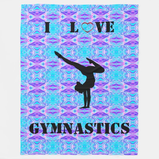 Girls Gymnastics Blanket Fleecedecke (Vorderseite)