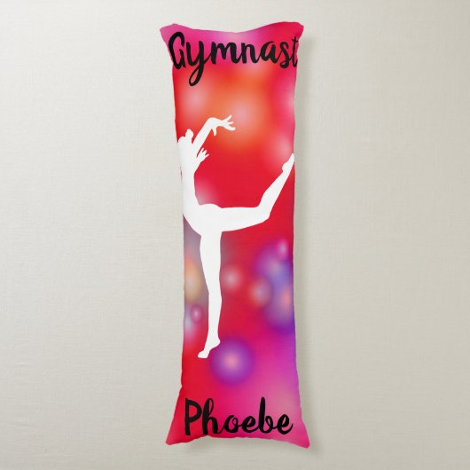 Girls Gymnastics Blubble Fun Seitenschläferkissen (Vorderseite Vertikal)