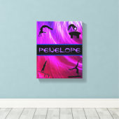 Girls Gymnastics Events Abstrakt Leinwanddruck (Insitu (Holzboden))