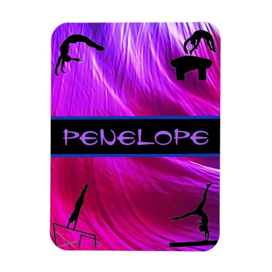 Girls Gymnastics Events Abstrakt Magnet (Vertikal)