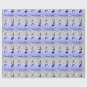 Girls Gymnastics Events Funkelnd Geschenkpapier (Flach)