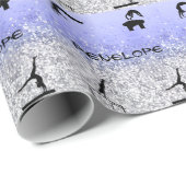 Girls Gymnastics Events Funkelnd Geschenkpapier (Rolleneckpunkt)