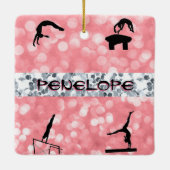 Girls Gymnastics Events Glitz und Glam Keramikornament (Rückseite)